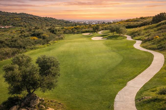 Azata Golf fairway at sunset, Estepona