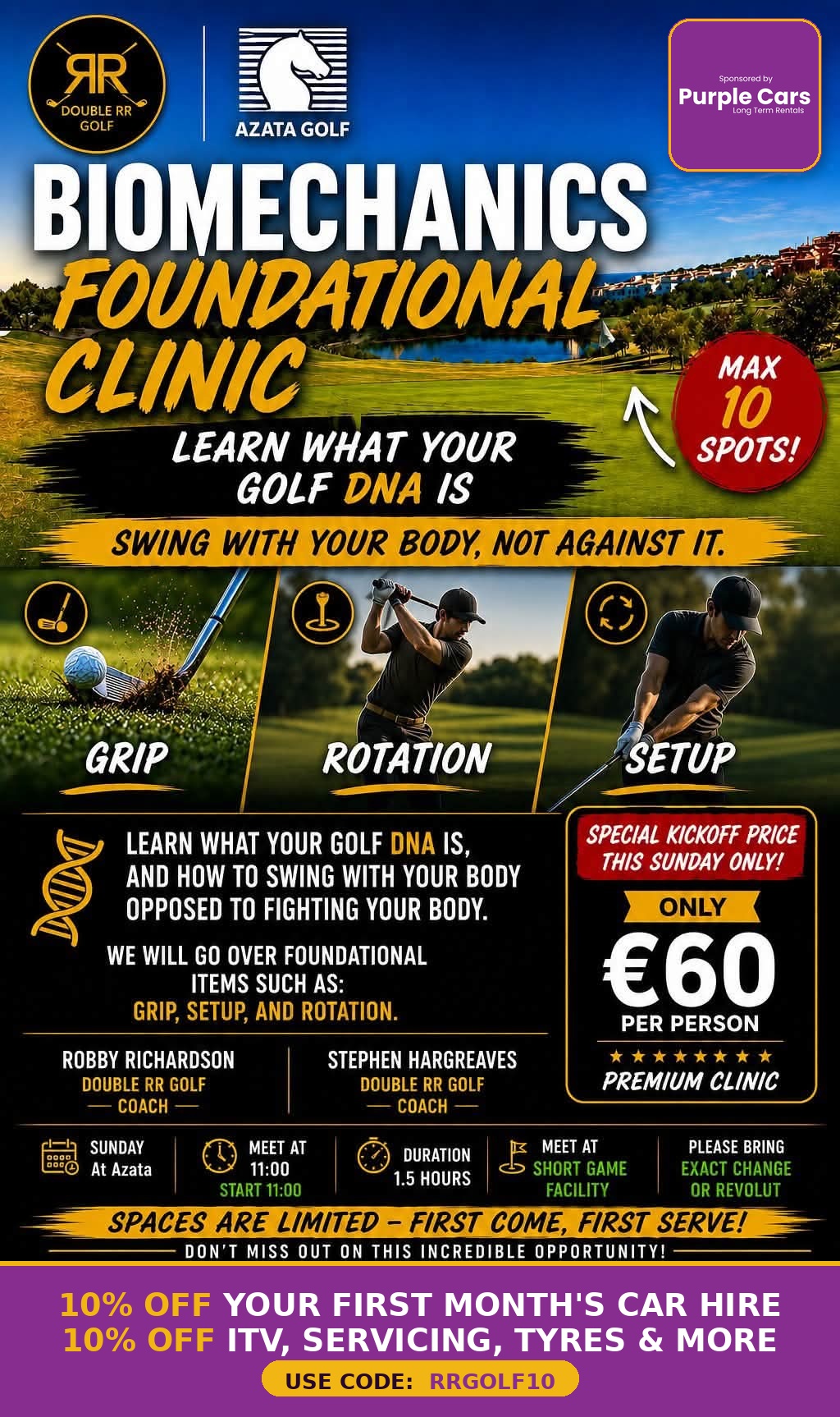 Biomechanics Foundational Clinic — Sunday at Azata Golf