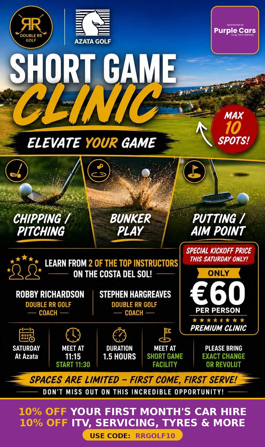 Short Game Clinic — Saturday at Azata Golf